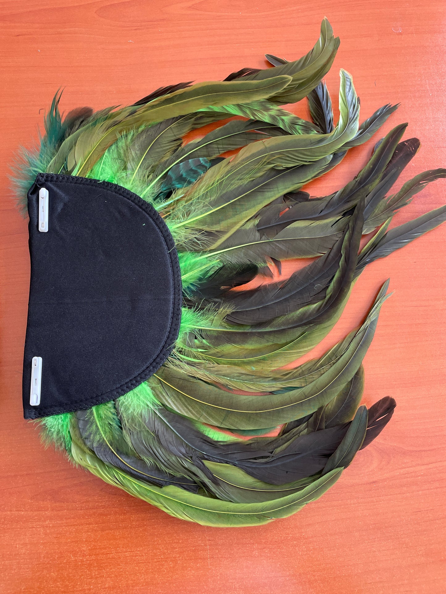 Alas de plumas verdes