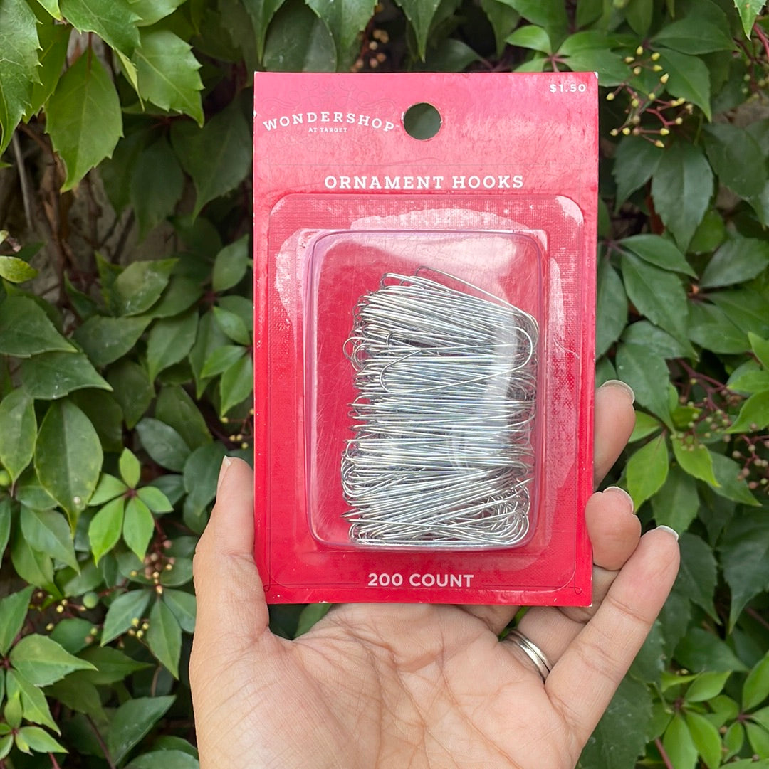 Gancho adorno plateado de 200 pcs - Wondershop