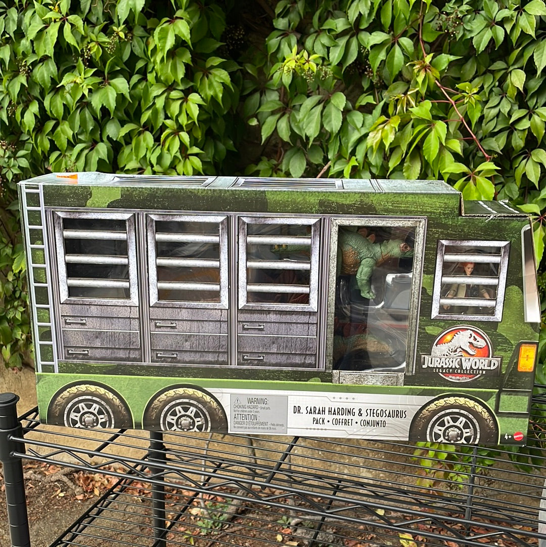 MUNDO JURÁSICO
JURASSIC WORLD LEGACY COLLECTION DR. SARAH HARDING Y STEGOSAURUS FIGURE PACK