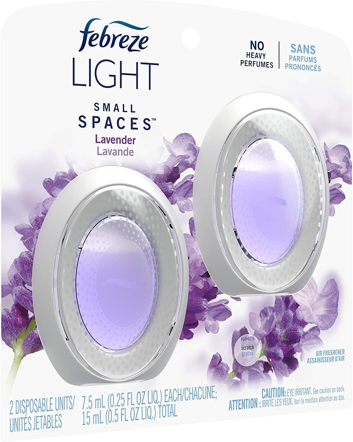 Febreze Light Small Spaces Ambientador Lavanda, 2 unidades