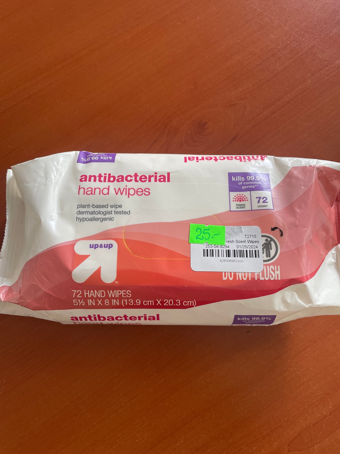 Toallas descartables para manos desinfectantes - antibacteriales Up&up