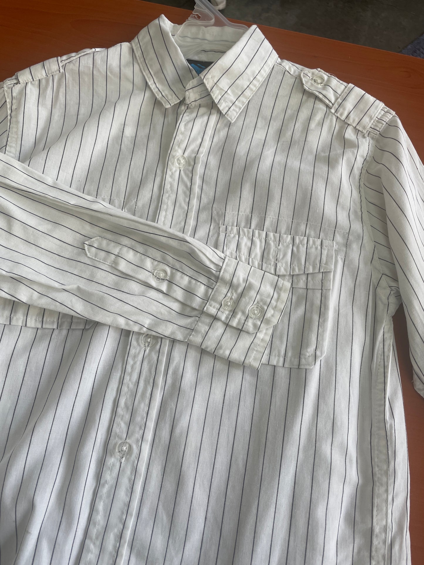 Camisa manga larga a rayas - talla S (8)