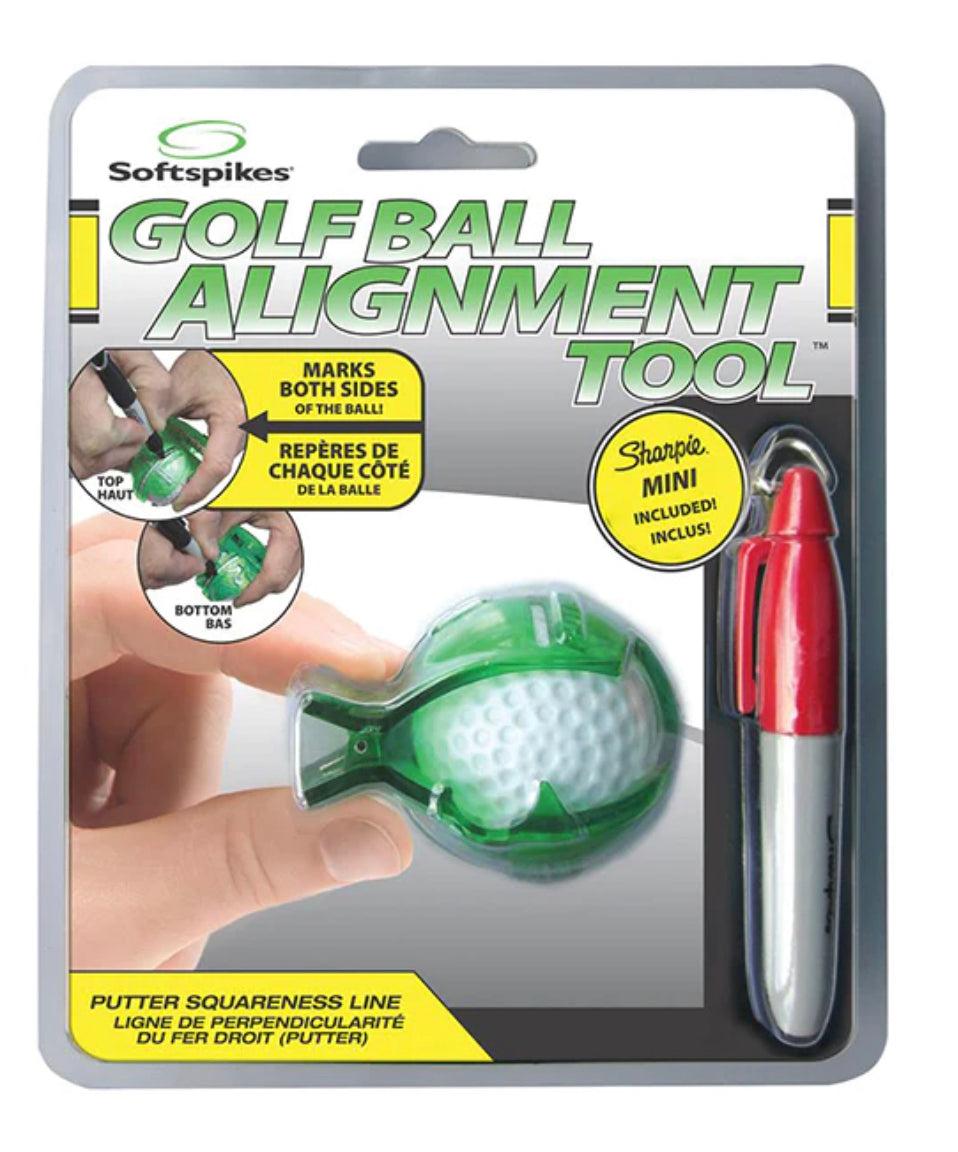 Golfball alignment tool