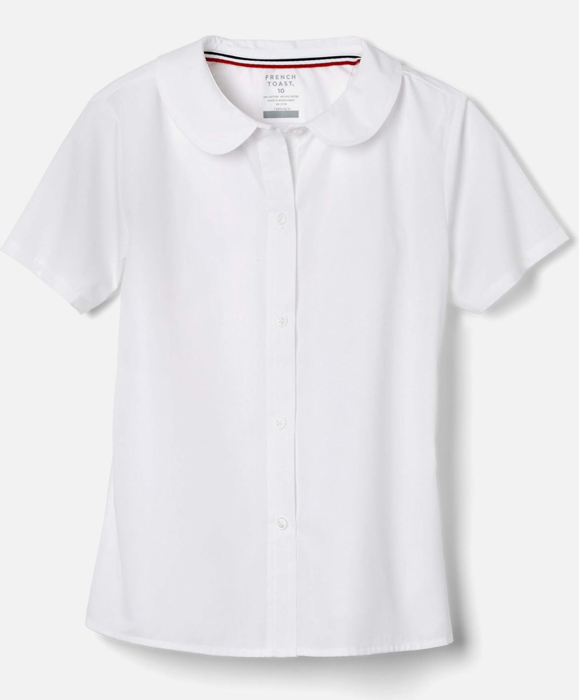 Blusa Blanca , cuello redondo - French Toast - talla 10
