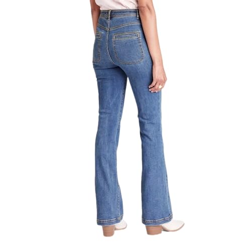 Knox Rose - Jeans acampanados de talle alto para mujer- talla 14