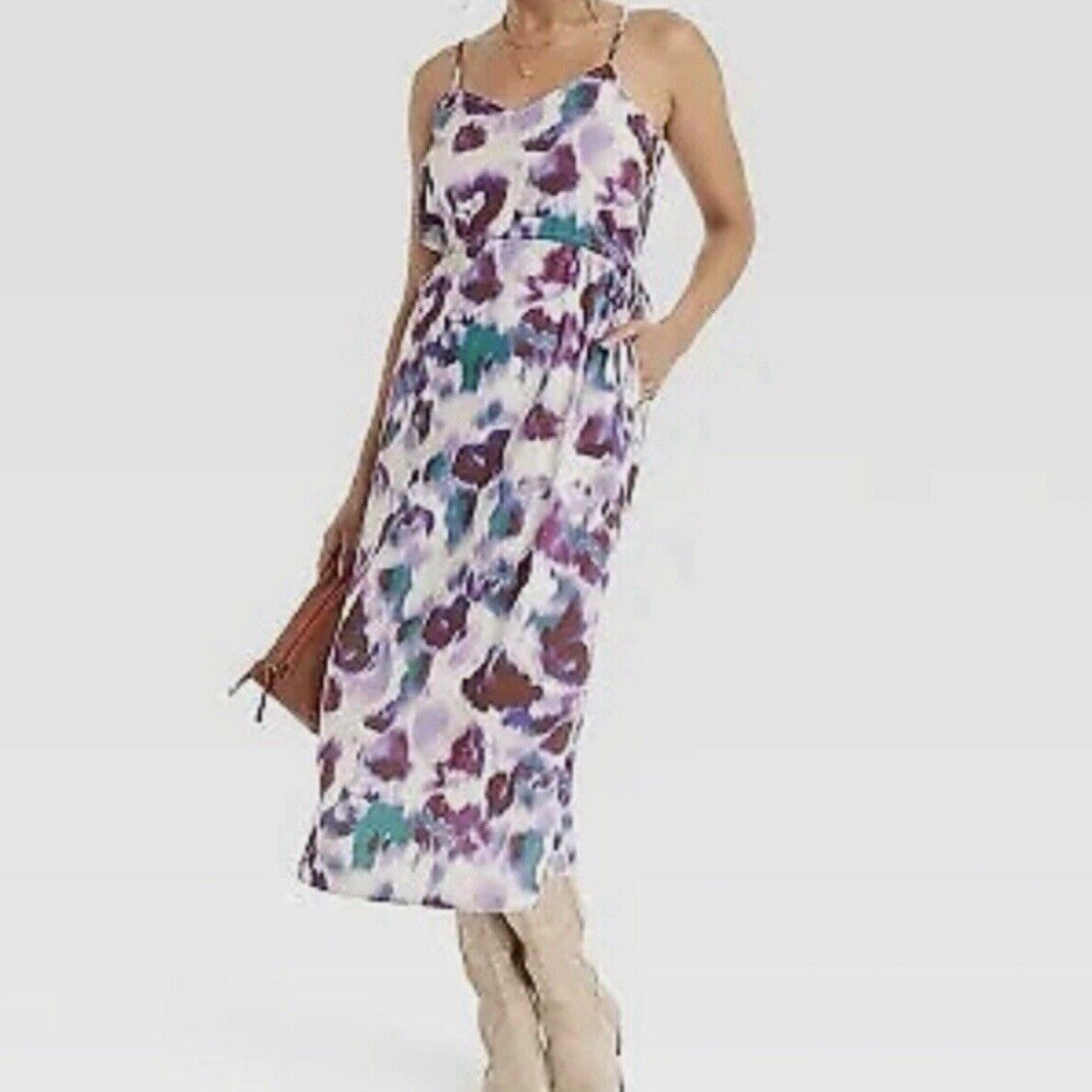 Vestido Maxi Sin Mangas Universal Thread Para Mujer Lavado en Sandwash Cami Púrpura Talla XS