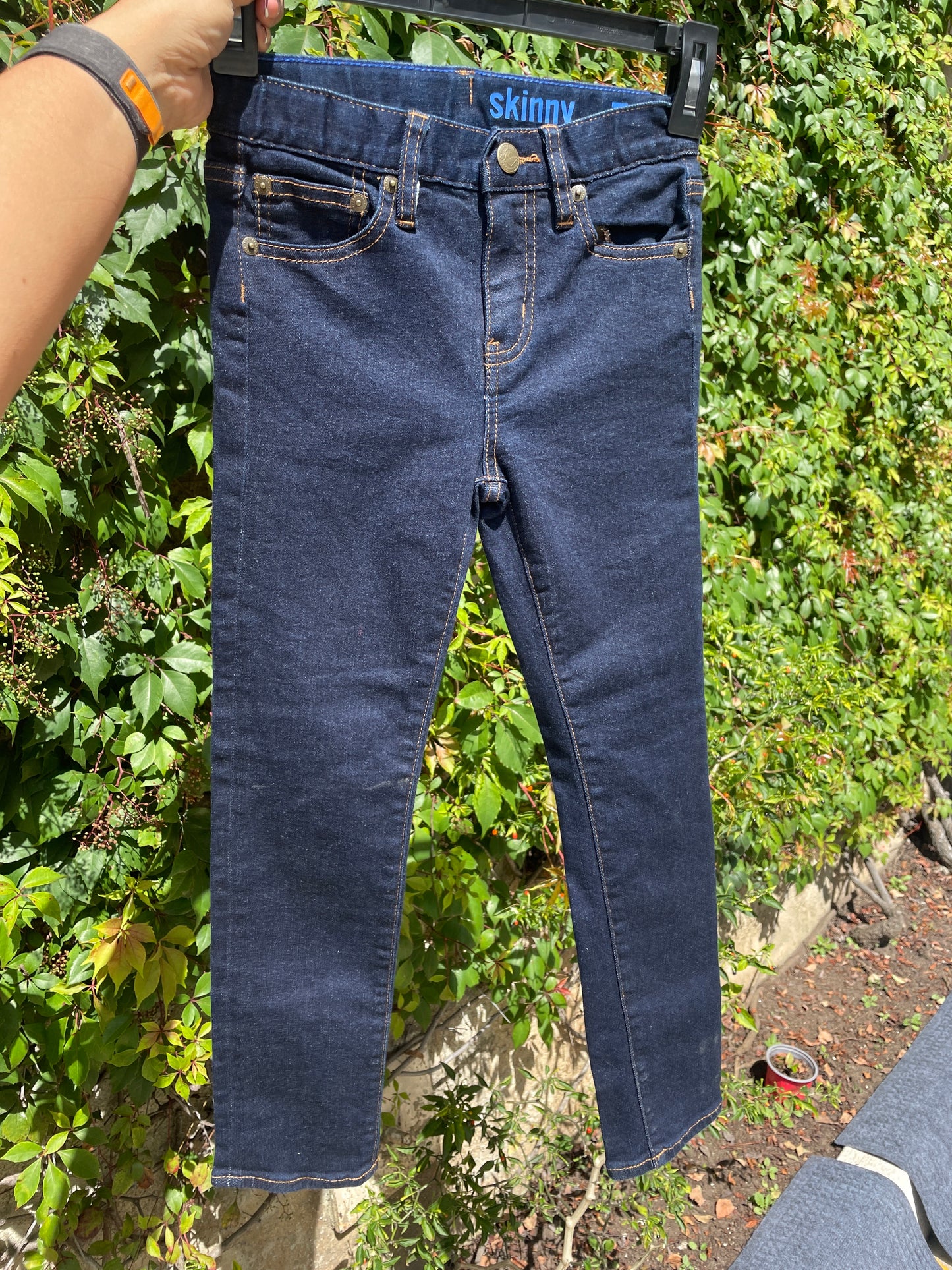 Jeans / Pantalones de mezclilla ajustados -J Crew Crewcuts -azules para niños -talla 7