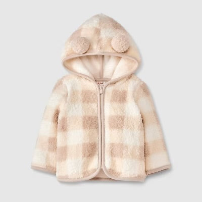 Chaqueta de piel sintética para bebé - Cat & Jack™ Beige claro - talla 3-6M