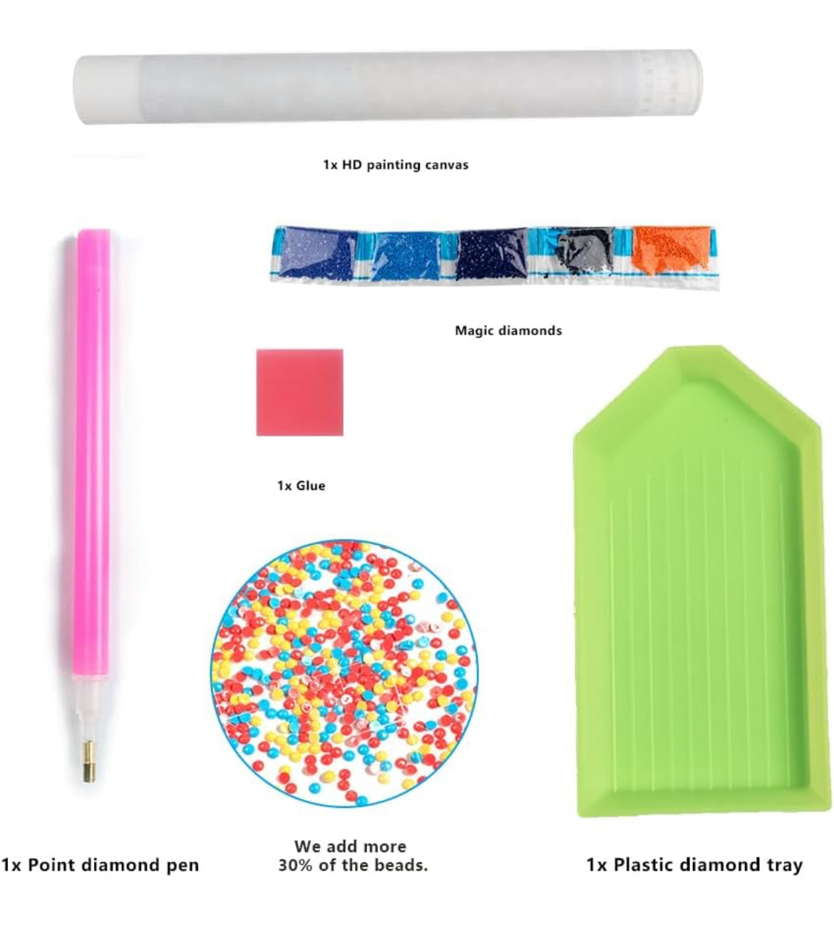Kit de pintura de diamantes 5D de 16 x 20 pulgadas para adultos y niños, bordado de punto de cruz, pintura de diamantes de imitación de cristal, imágenes, artes, decoración de pared, kits de puntos
