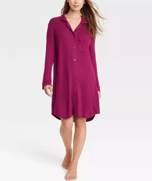 Camisón con cuello de muesca perfectamente acogedor de Stars Above - Talla XS