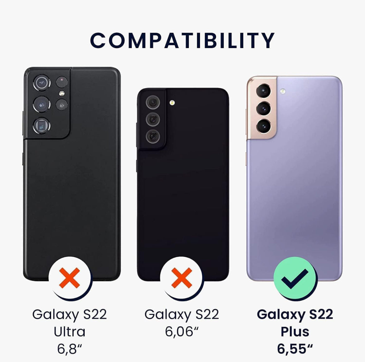 AYMECL Funda para Samsung Galaxy S22 Plus con 2 unidades de protección de pantalla de TPU flexible autorreparable, grado militar, doble a prueba de golpes, con función atril para Galaxy S22 Plus 5G, color verde oscuro