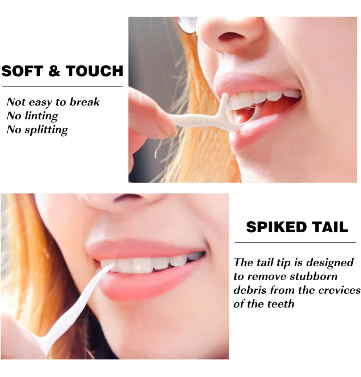 Estuche portátil de hilo dental rosa, almacenamiento de 10 púas de hilo dental para adultos. La mejor herramienta para limpiar los dientes y el cuidado bucal.