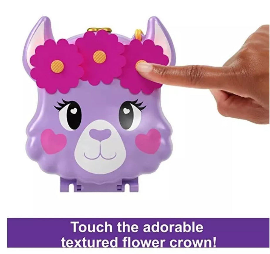 Llama Compacto Polly Pocket Camp Adventure Pop & Swap Nuevo de Mattel