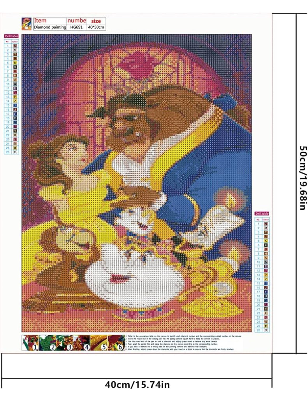 Kit de pintura de diamantes 5D de 16 x 20 pulgadas para adultos y niños, bordado de punto de cruz, pintura de diamantes de imitación de cristal, imágenes, artes, decoración de pared, kits de puntos