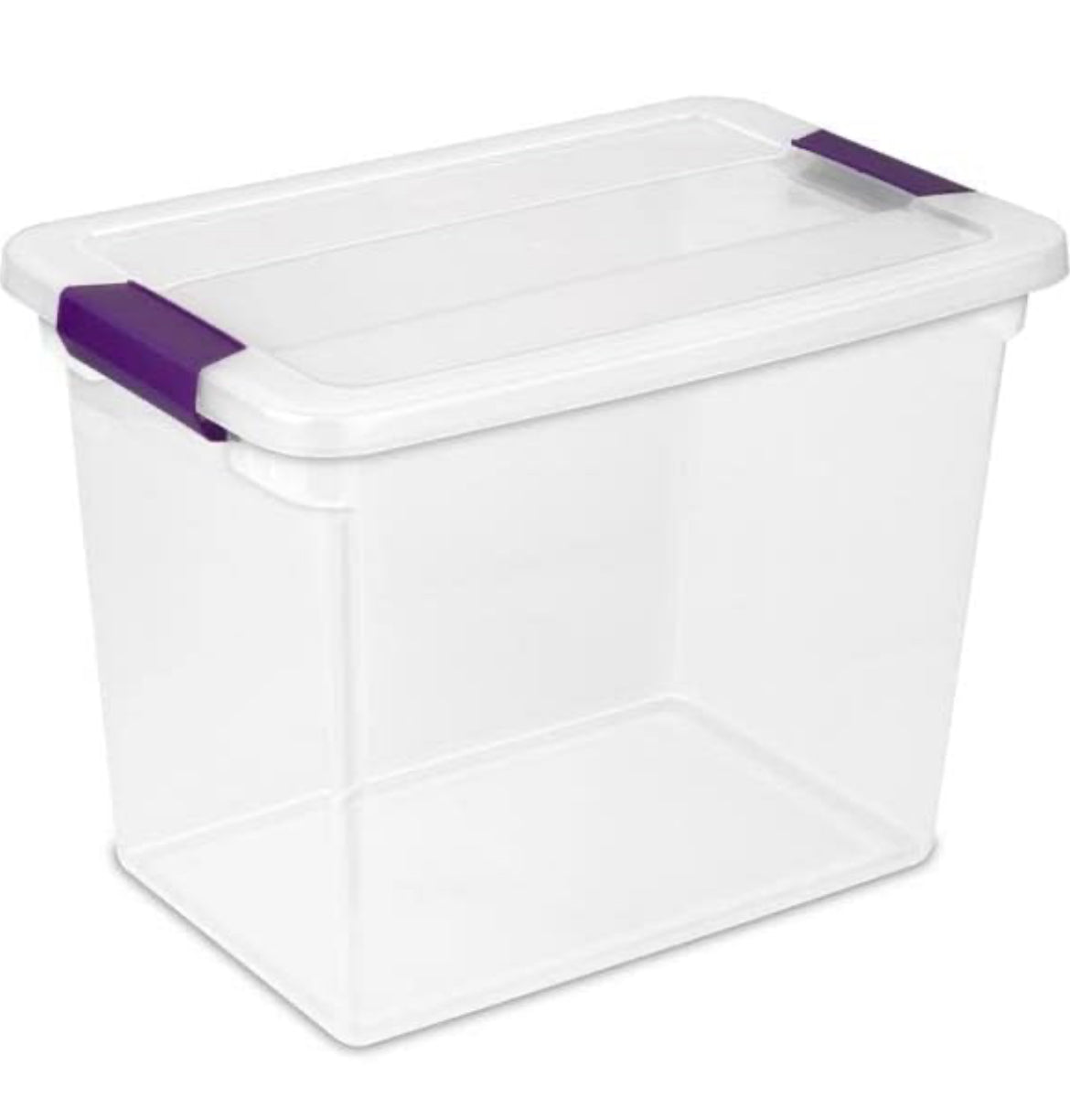Caja de almacenamiento Clear View Latch, 27 cuartos de galón- Sterilite