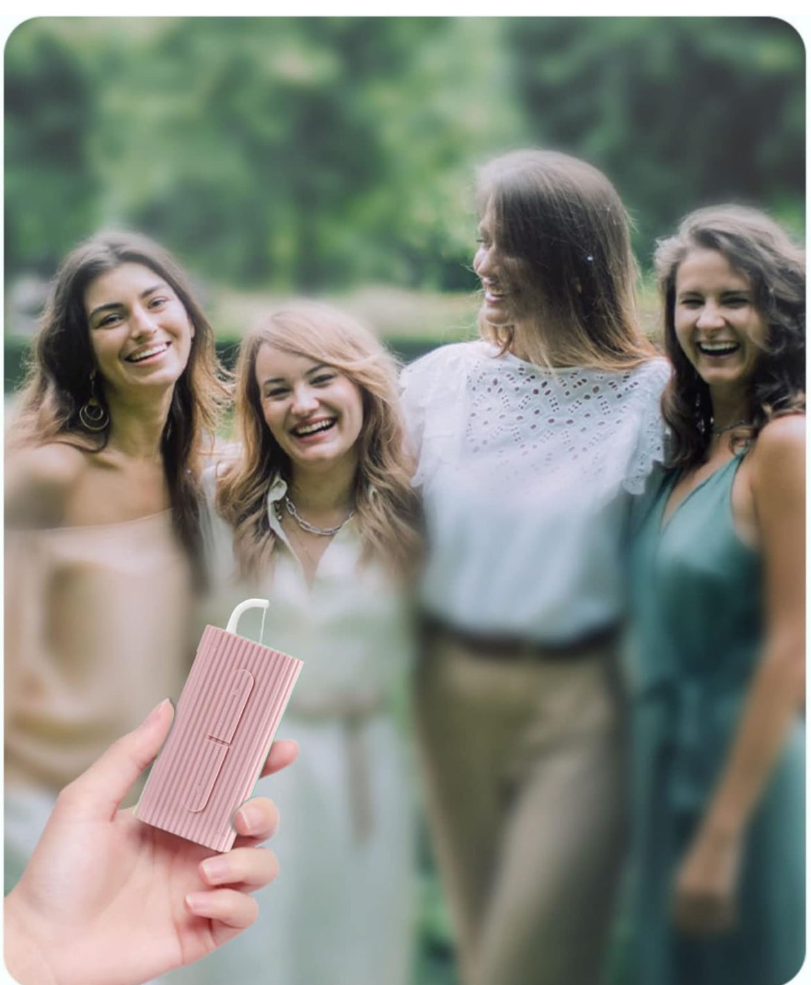 Estuche portátil de hilo dental rosa, almacenamiento de 10 púas de hilo dental para adultos. La mejor herramienta para limpiar los dientes y el cuidado bucal.