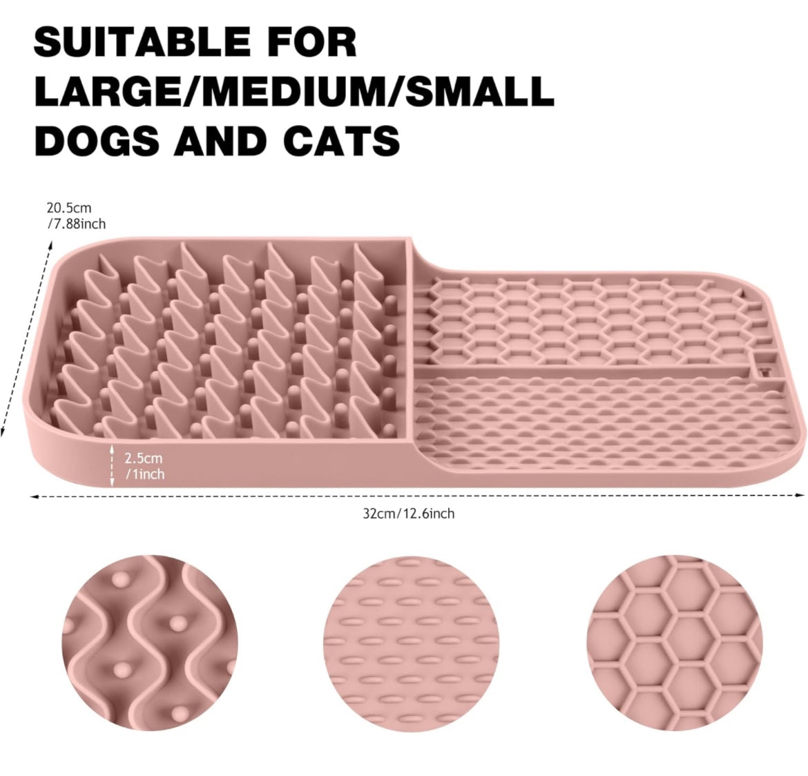 Coomazy Tazón de alimentación lenta y tapete para lamer para perros, diseño 2 en 1, alimentador lento con ventosas, rompecabezas de silicona para perros, adecuado para perros de todos los tamaños de mascotas