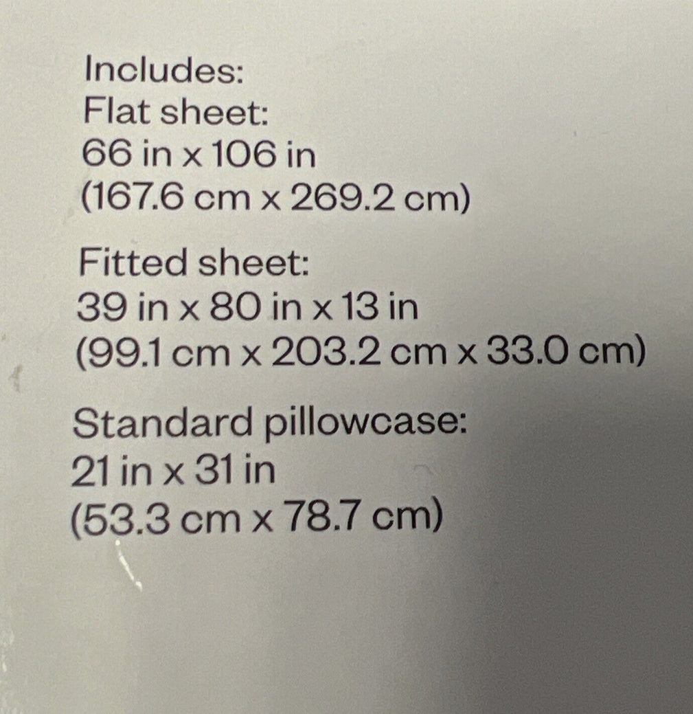 Juego de sábanas jersey Room Essentials - gris doble XL 50 % algodón 50 % poliéster sellado- twin XL