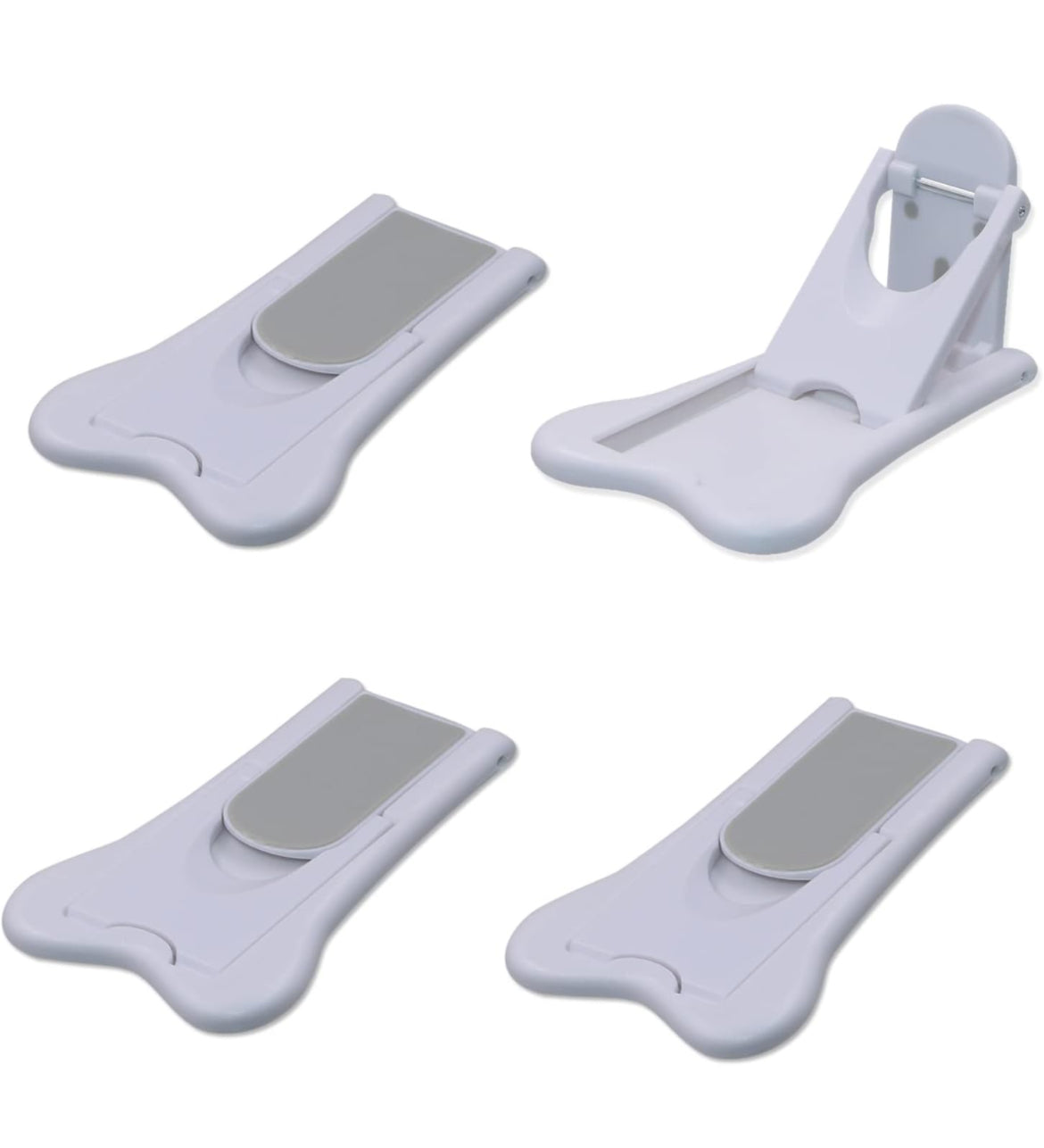 Cerradura de puerta corredera para la seguridad de los niños, tapones de ventana para ventanas verticales, cerradura de puerta de patio corredera para prueba de bebés (paquete de 4)