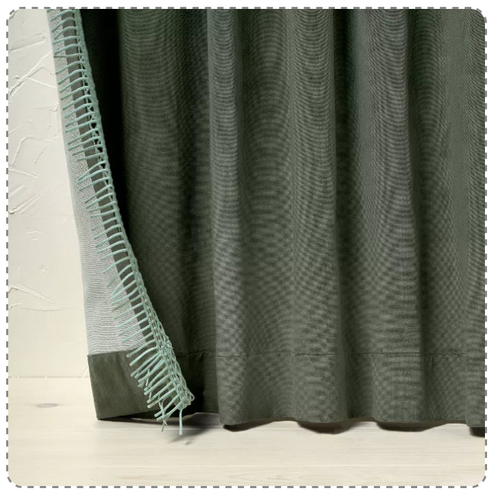 1 pieza de panel de cortina de ventana de terciopelo de macramé con filtro de luz - Opalhouse™ diseñado con Jungalow™