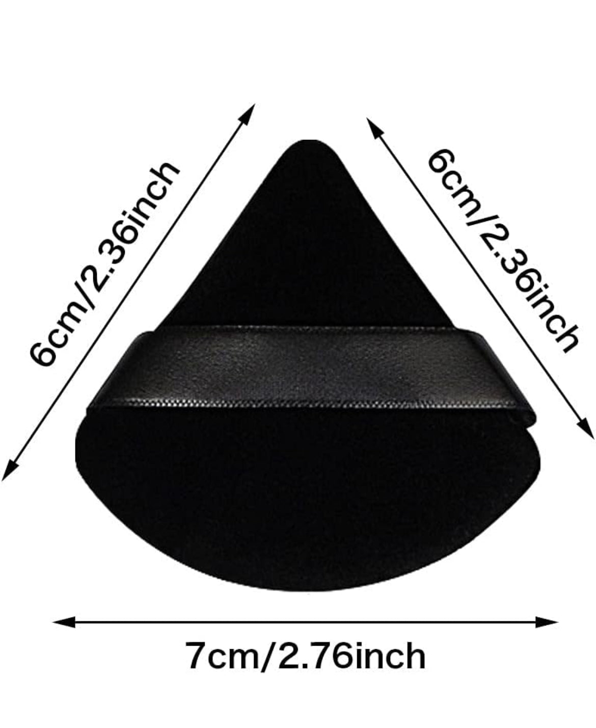 12 piezas de almohadilla de polvo triangular para polvo facial, almohadillas de maquillaje de terciopelo para polvo, esponja de maquillaje rosa, esponjas de polvo para polvo facial