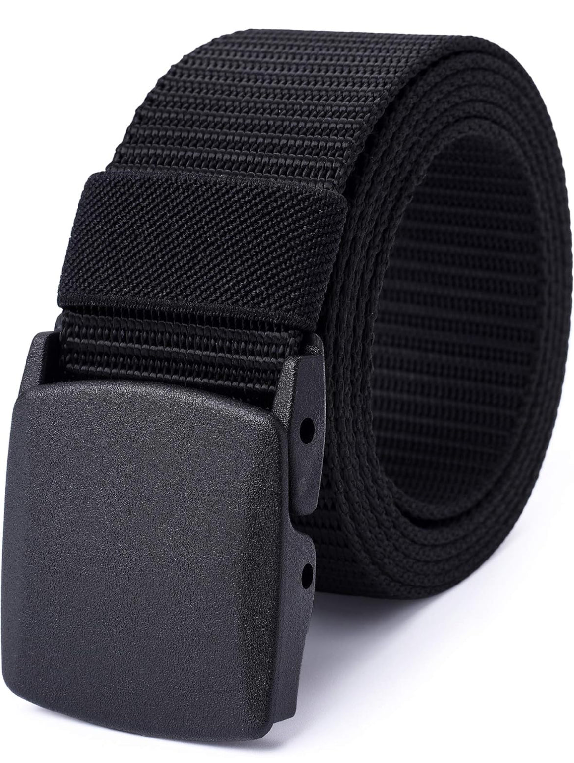 Mile High Life | Cinturón de banda de nylon | Cinturón militar para exteriores | TSA YKK Safe Buckle Plastic/Metal