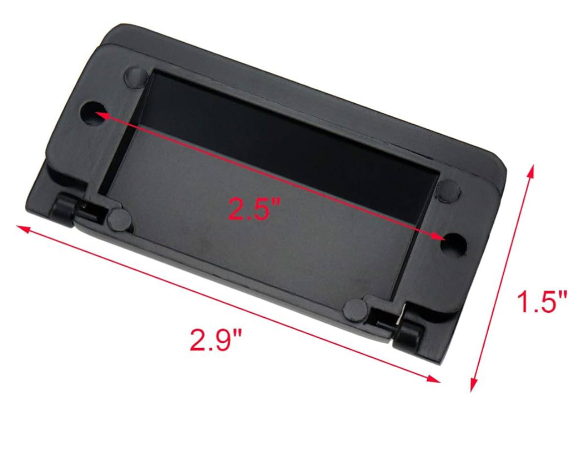10 tiradores de manija empotrada para gabinete/manija rectangular / tiradores de elevación modernos, con tornillos de montaje, color negro