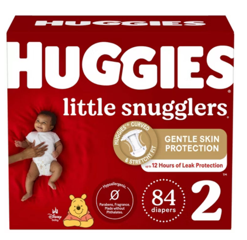 Huggies Little Snugglers Baby Diapers- 84 pañales - etapa 2