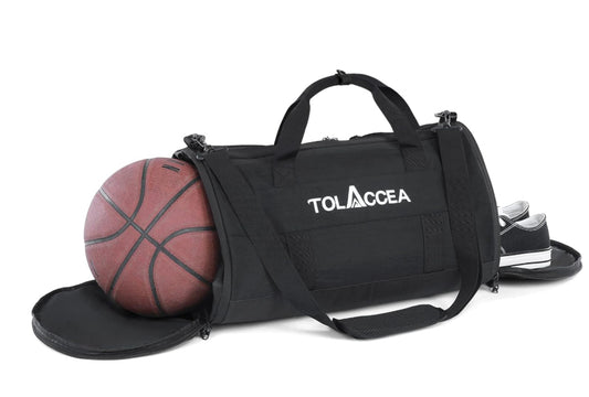 Bolsa de gimnasio Bolsas de lona deportivas para hombres Bolsas deportivas de baloncesto con zapatos Compartimento y bolsa de lona de viaje de bolsillo para hombres E-friendly & Lightweight