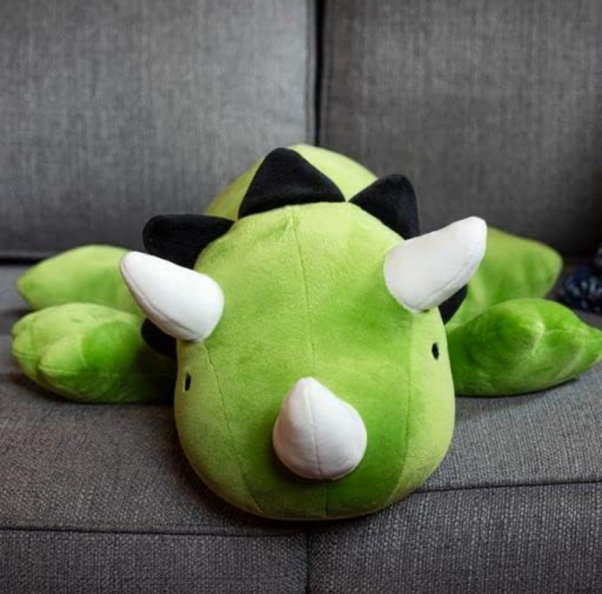 Buddy Fuzzy - Animal de peluche con peso, grande de 16 pulgadas, 2.5 libras, dinosaurio verde, muy suave, peluche para niños