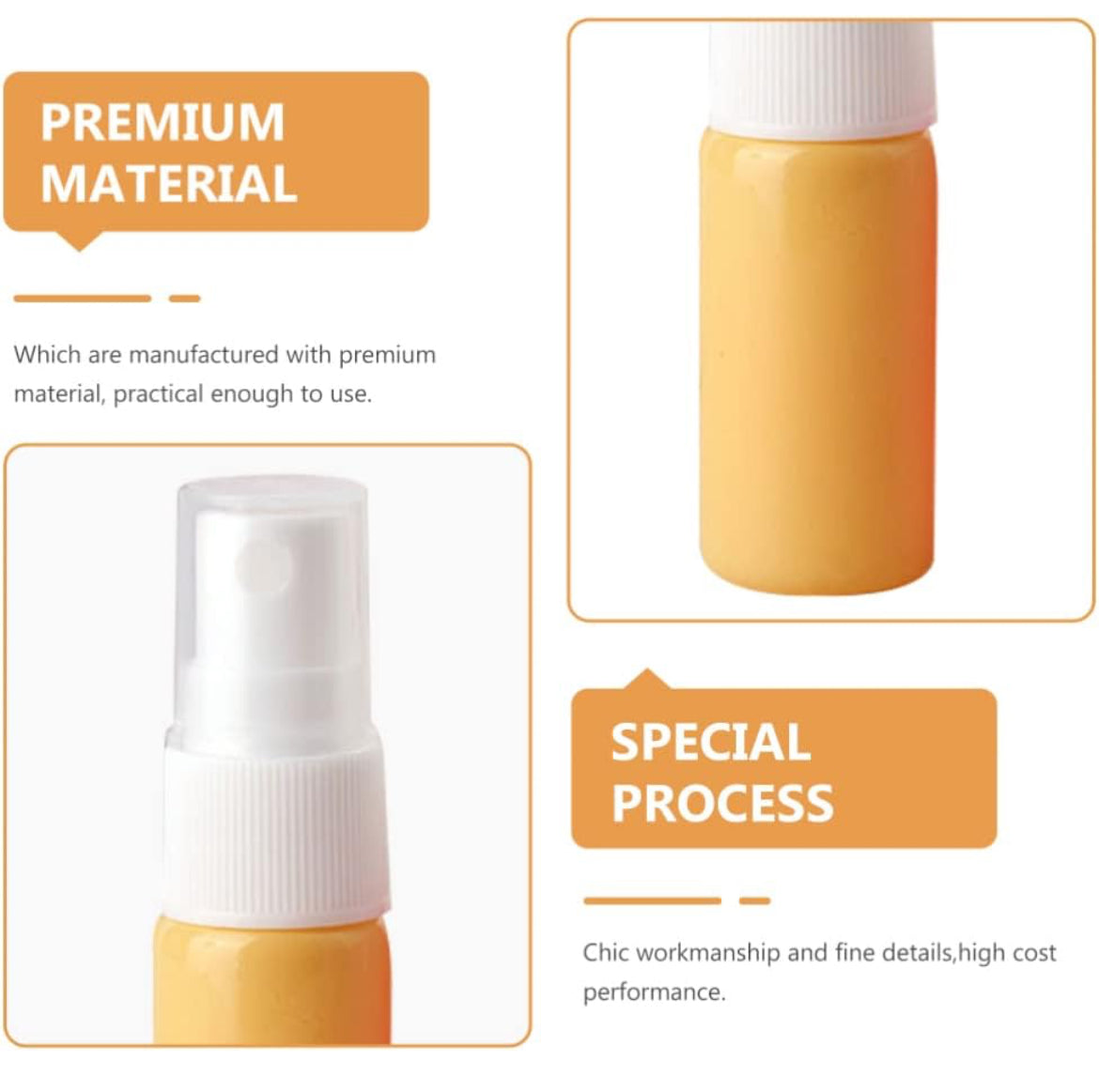 Beaupretty Botellas de spray de vidrio vacías de 0.3 fl oz, pulverizador de viaje, contenedor de muestras cosméticas, dispensador de aroma de viaje para el cuidado del cabello, maquillaje, 4 unidades