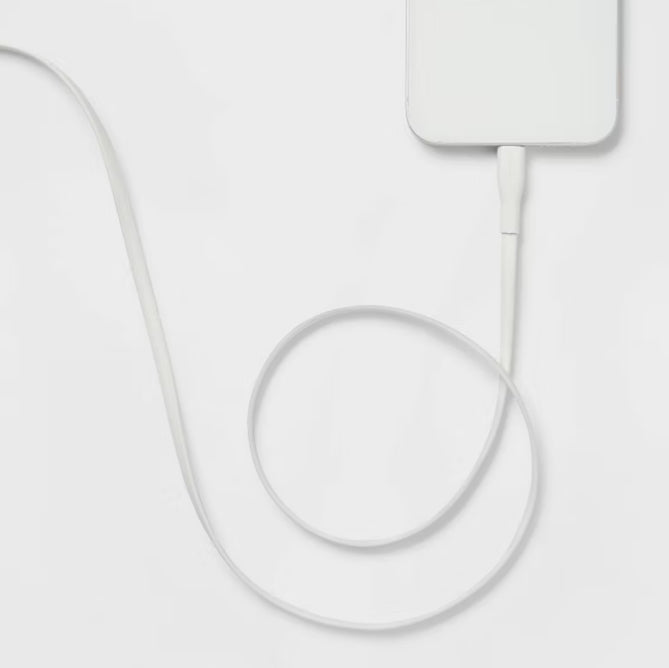 Cable plano Lightning a USB-C de 3' - heyday™