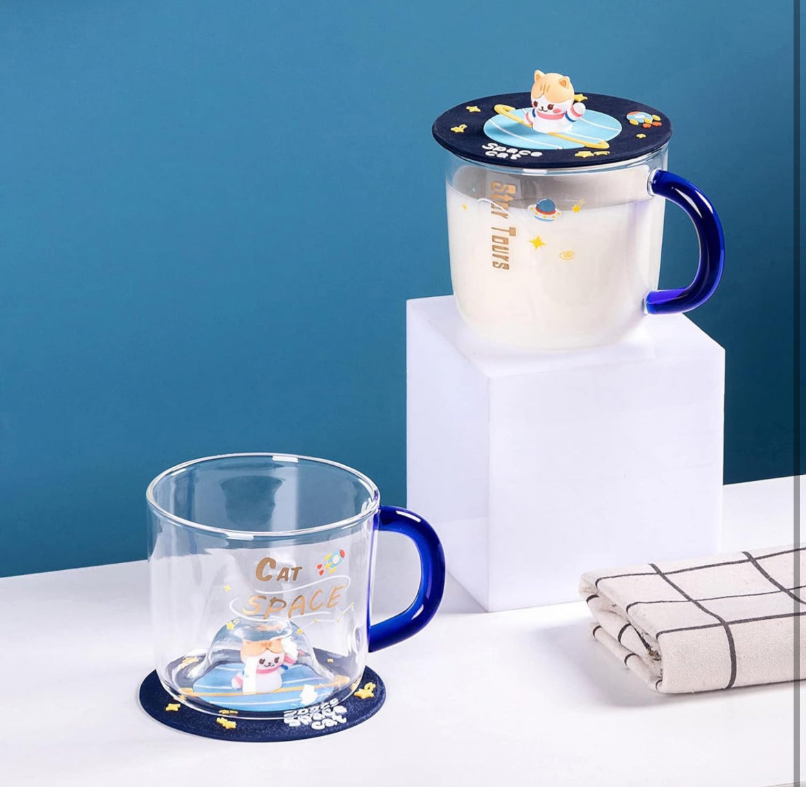 Taza de Vidrio
Astronauta Kawaii en el espacio