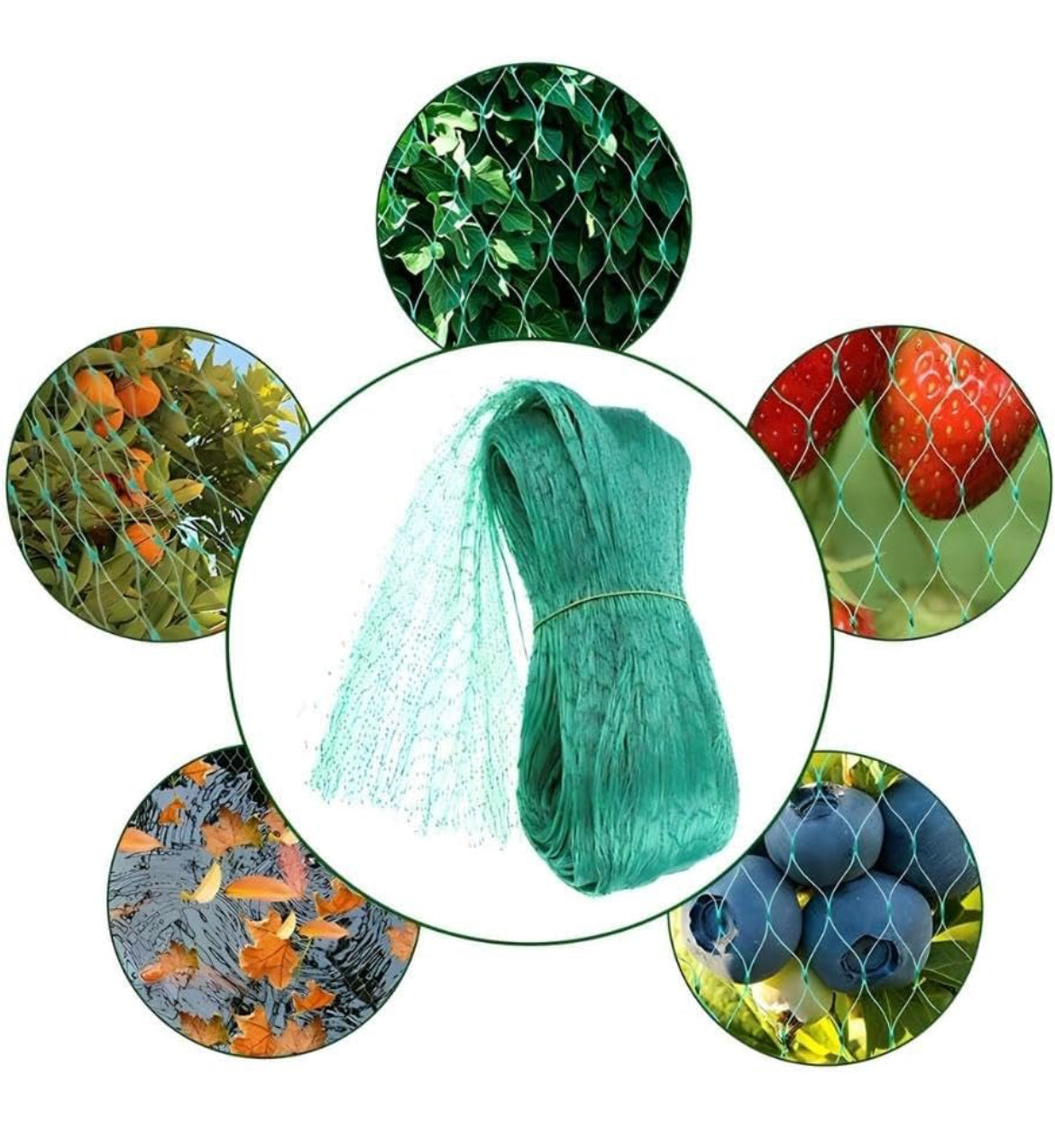 Red de aves ADAGILE-AvianGuard para jardín (13x20 pies) - ¡El apoyo a las plantas protege los árboles frutales, las verduras y las plantas con una red de jardín de alta resistencia que protege contra aves, ciervos, ardillas y más!