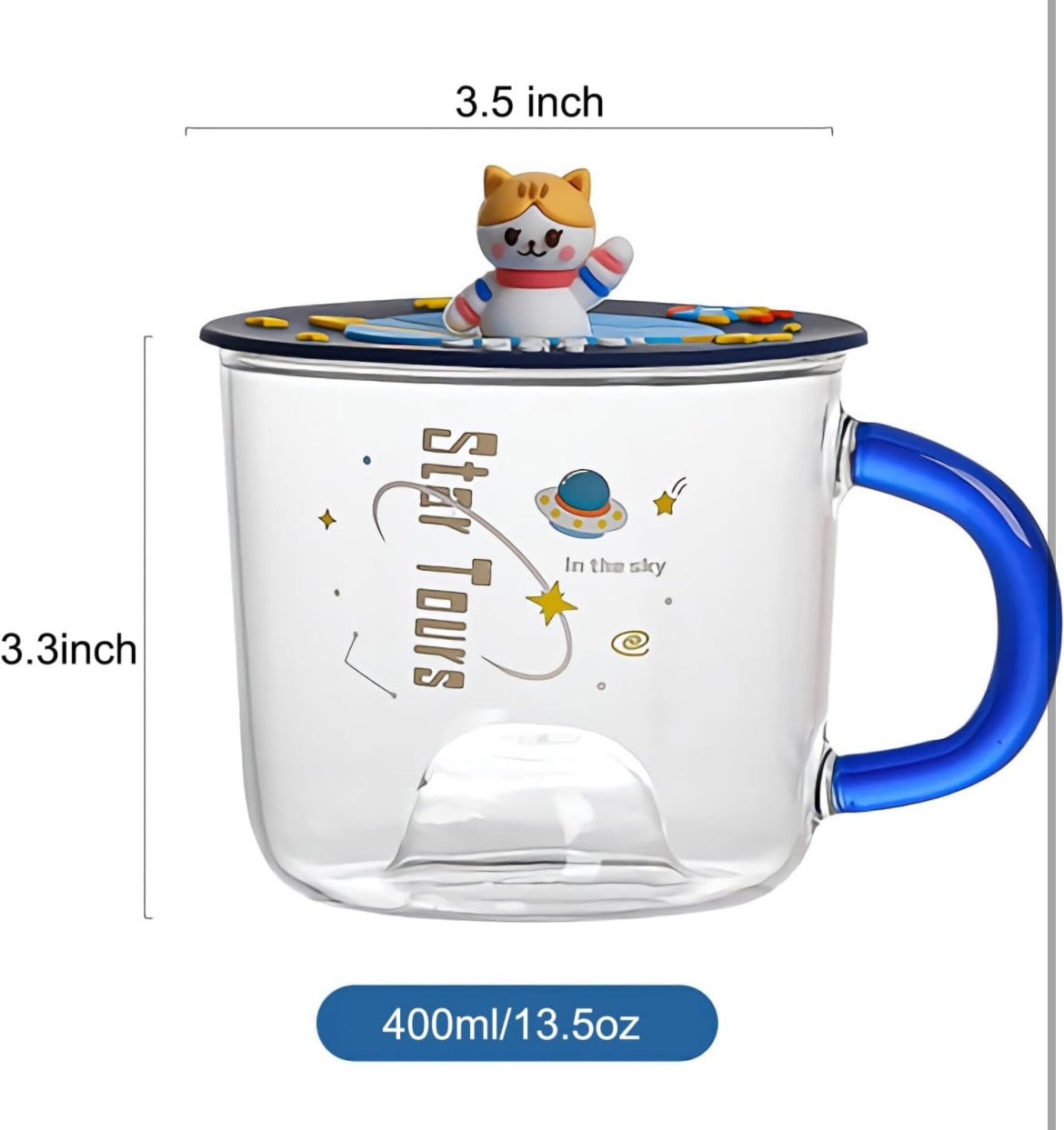 Taza de Vidrio
Astronauta Kawaii en el espacio