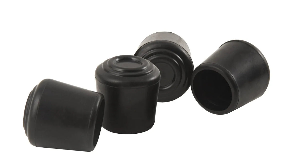 Super Sliders 7/8" / 22mm • 4 SILLA DESLIZANTE DE GOMA / PUNTAS DE MESA • Gorra para la pierna negra