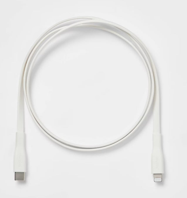 Cable plano Lightning a USB-C de 3' - heyday™