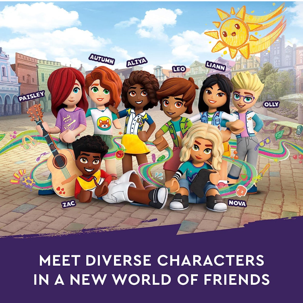 LEGO Friends Downtown Flower and Design Stores 41732 - Juego de construcción con apartamento, tiendas, casa y personajes clásicos, modelo para personalizar, decorar y exhibir para mayores de 12 años