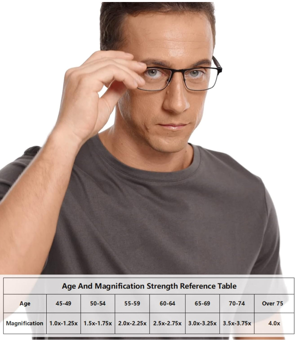 Paquete de 4 lentes de lectura para hombre, bloqueo de luz azul, bisagra de resorte, elegantes lectores de marco completo de metal para hombres con filtro antirreflejos +3.50 - incluye 2 paños de microfibra