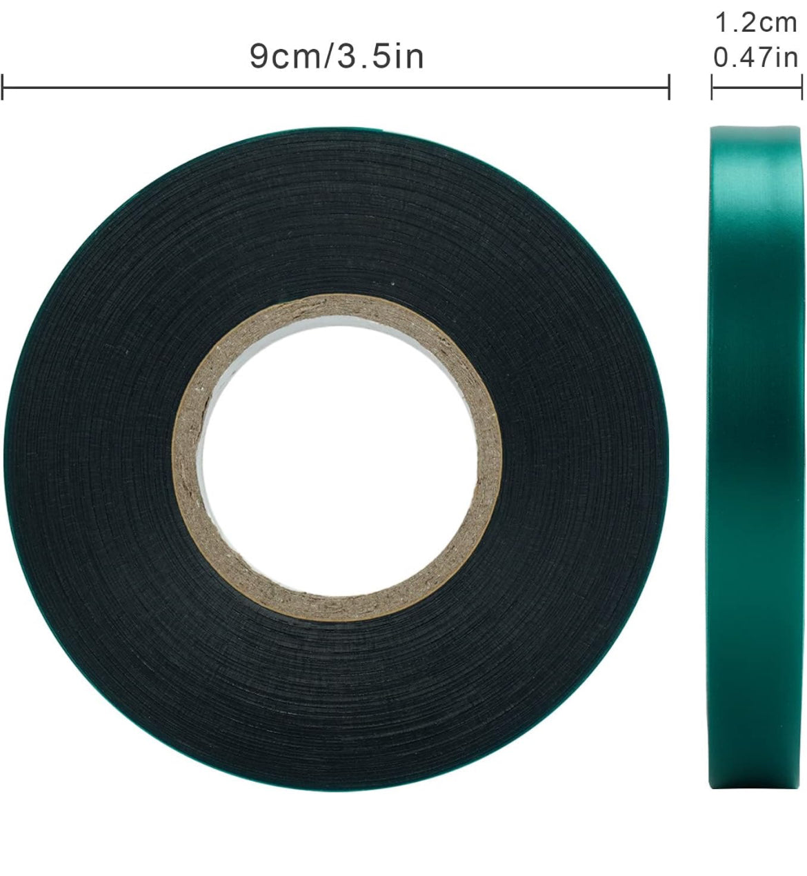Cinta elástica de PVC para jardín, cinta de amarre reutilizable, cinta de vinilo para plantas de interior y exterior, 2 rollos de 147 pies