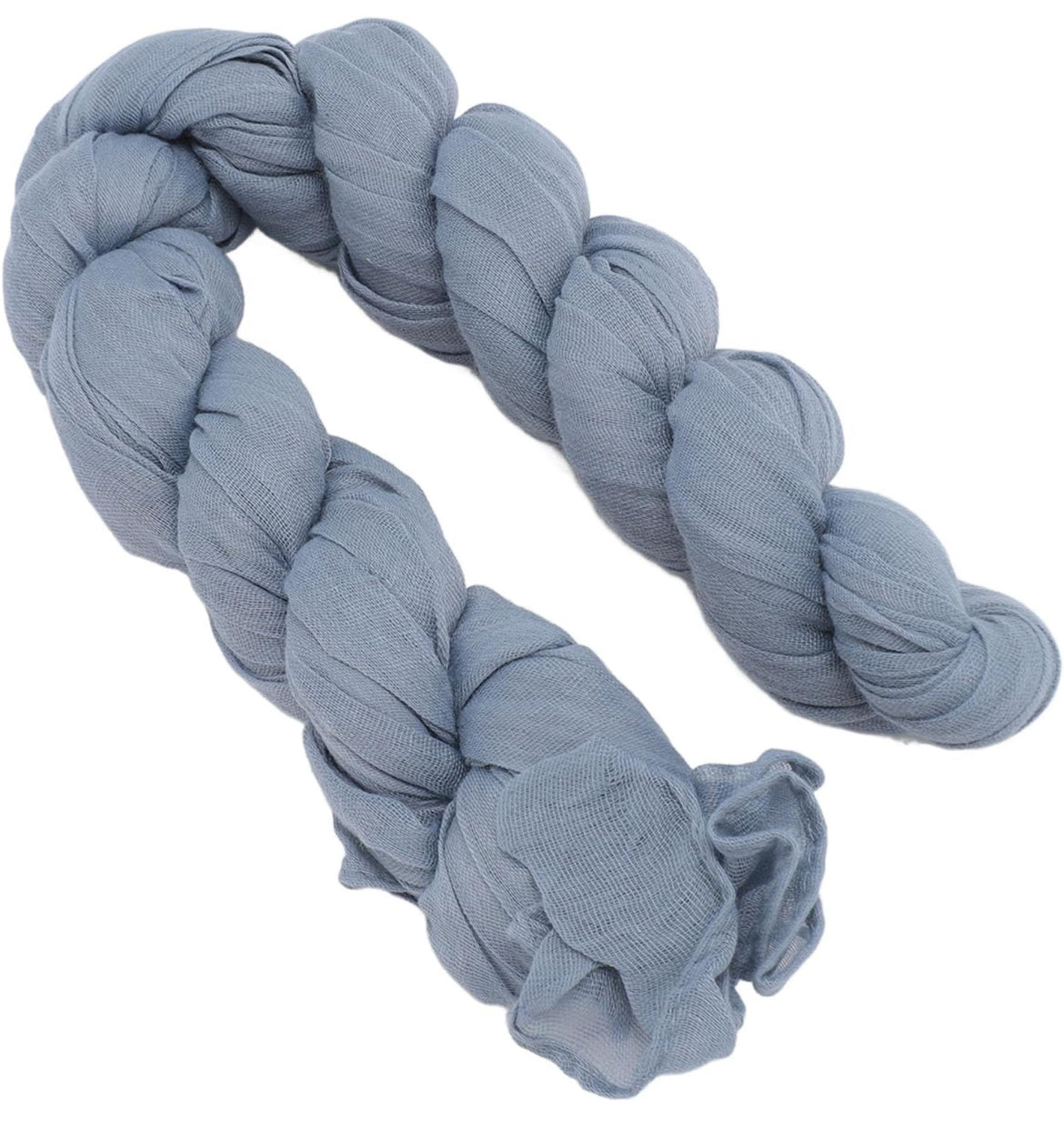 Camino de Mesa de Tela de Queso, Camino de Mesa Multiusos Rústico de 10 Pies Cómodo para Decoración de Mesa (Blue)