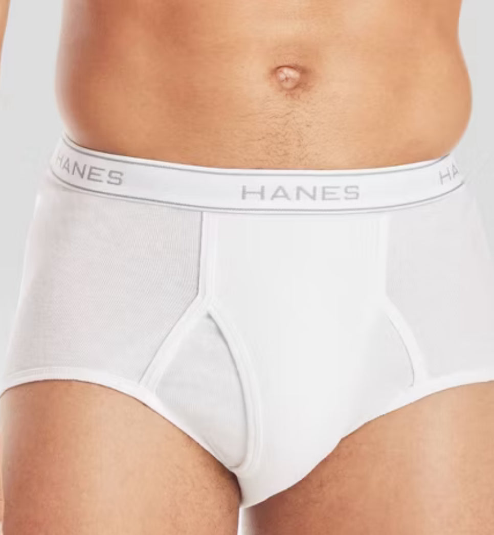 Hanes Men's 9pk Briefs - Blanco -Talla M (32-34”)