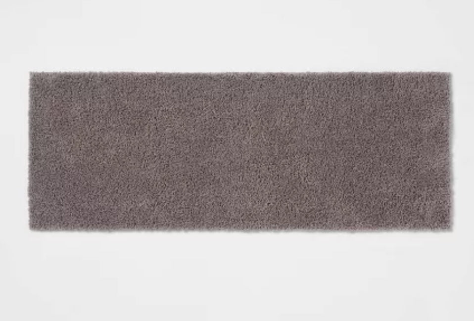 Alfombra de baño antimicrobiana - Threshold™-Color Gris oscuro-22”x60 runner
