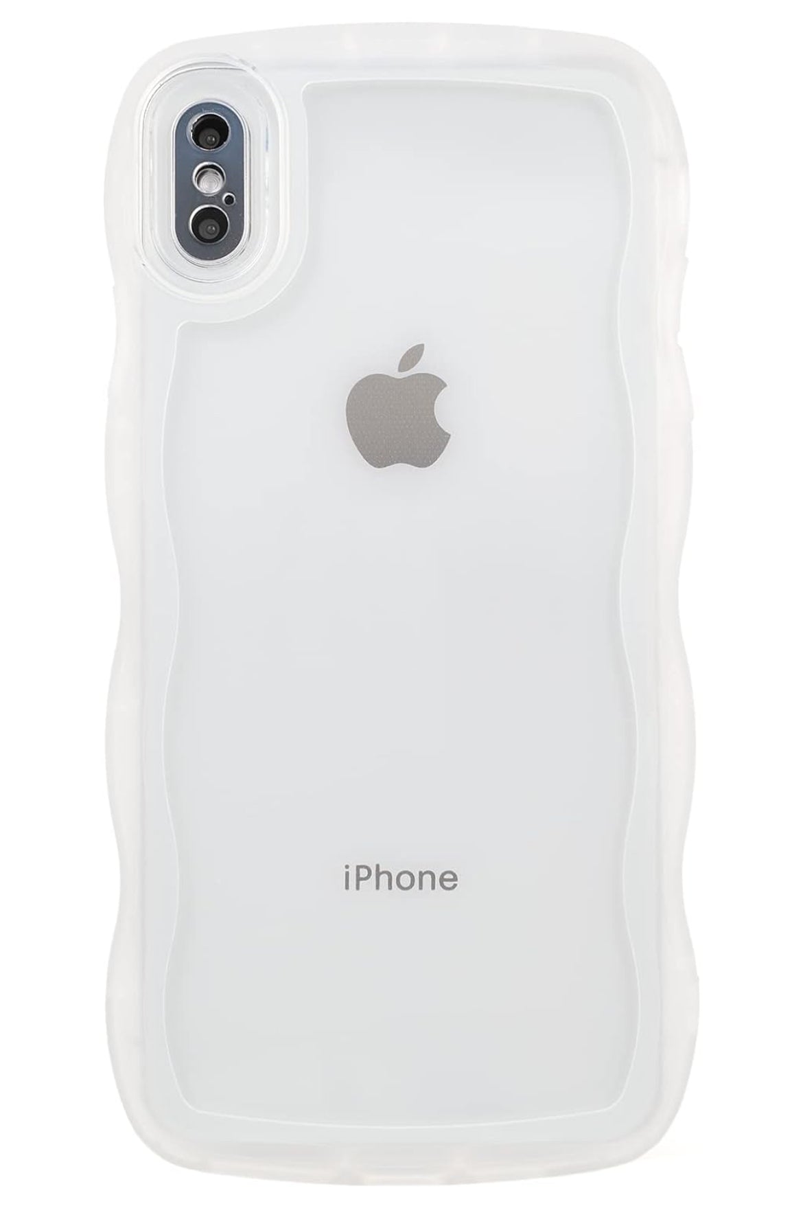 Funda compatible con iPhone Xs Max de 6.5 pulgadas, linda funda protectora de silicona suave a prueba de golpes para mujeres y niñas, transparente