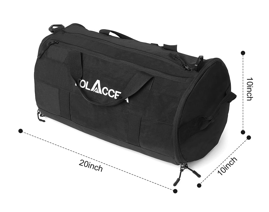 Bolsa de gimnasio Bolsas de lona deportivas para hombres Bolsas deportivas de baloncesto con zapatos Compartimento y bolsa de lona de viaje de bolsillo para hombres E-friendly & Lightweight