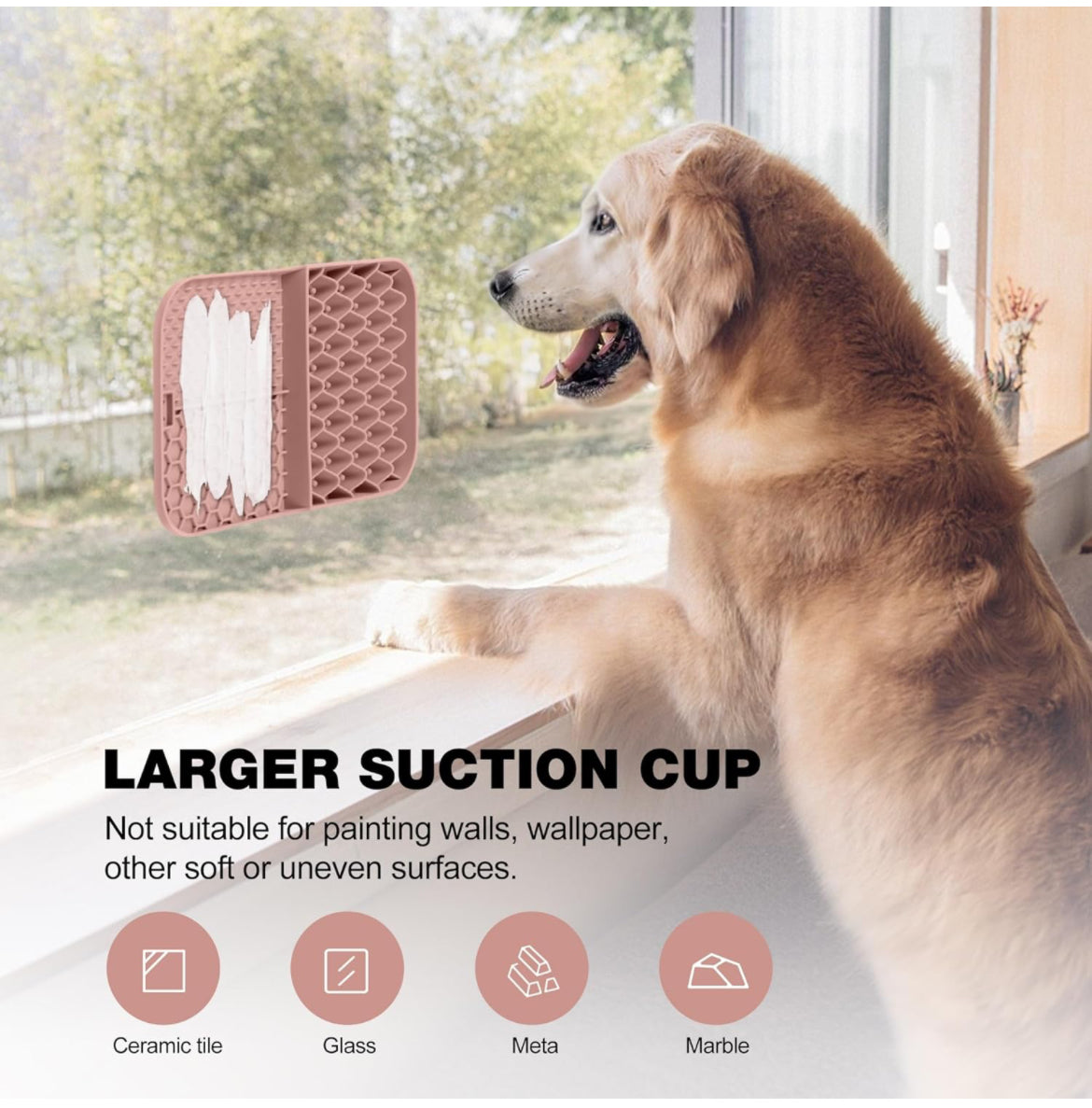 Coomazy Tazón de alimentación lenta y tapete para lamer para perros, diseño 2 en 1, alimentador lento con ventosas, rompecabezas de silicona para perros, adecuado para perros de todos los tamaños de mascotas