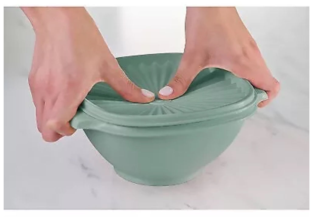 Juego de contenedores de plástico para almacenamiento de alimentos Tupperware Heritage 3 piezas (5,25c, 8c, 11,75c)