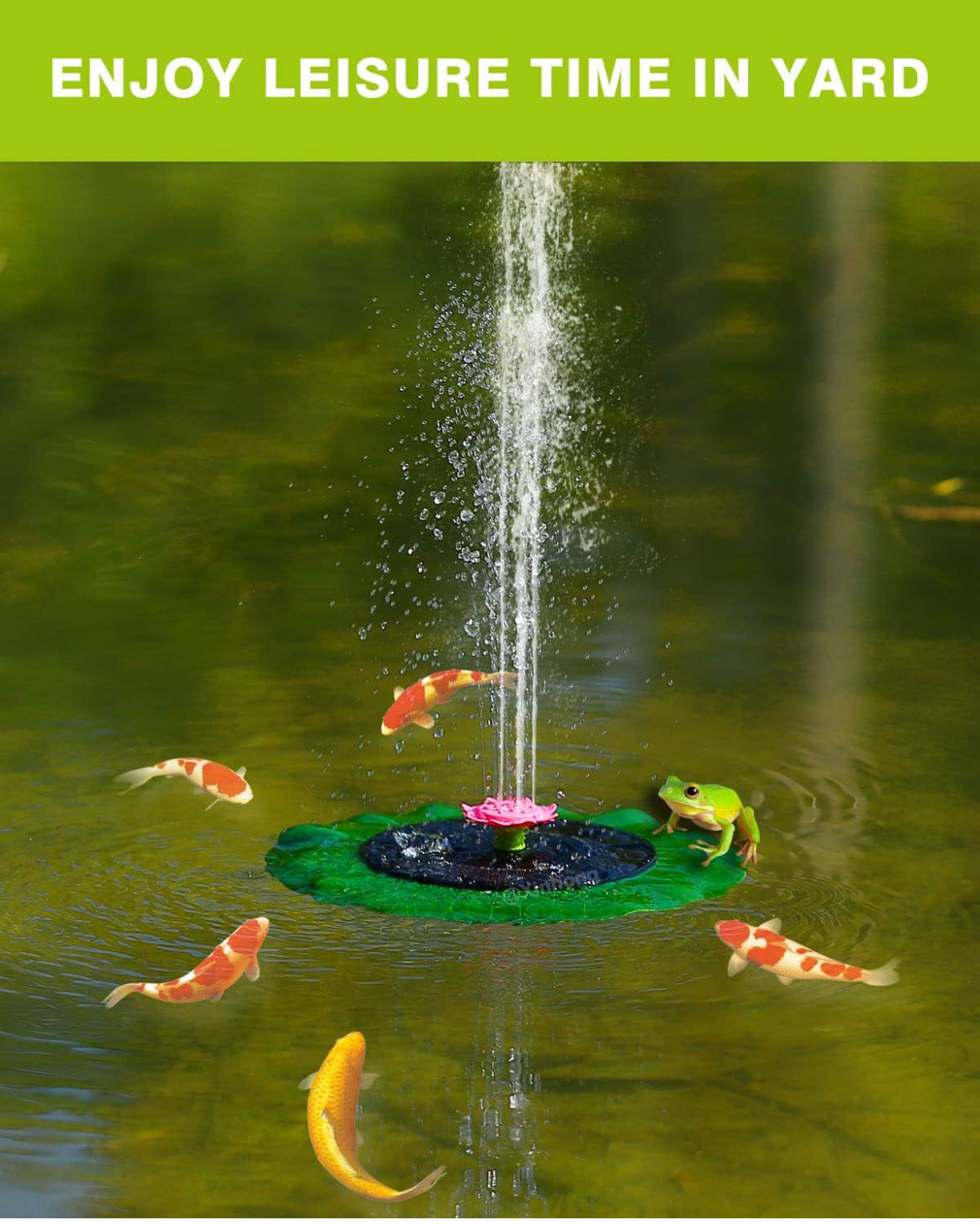 Bomba de fuente solar con hoja de loto, fuente de energía solar de 3 W con 6 boquillas, fuente de baño solar flotante para pájaros, alimentador de pájaros, suministros de jardinería