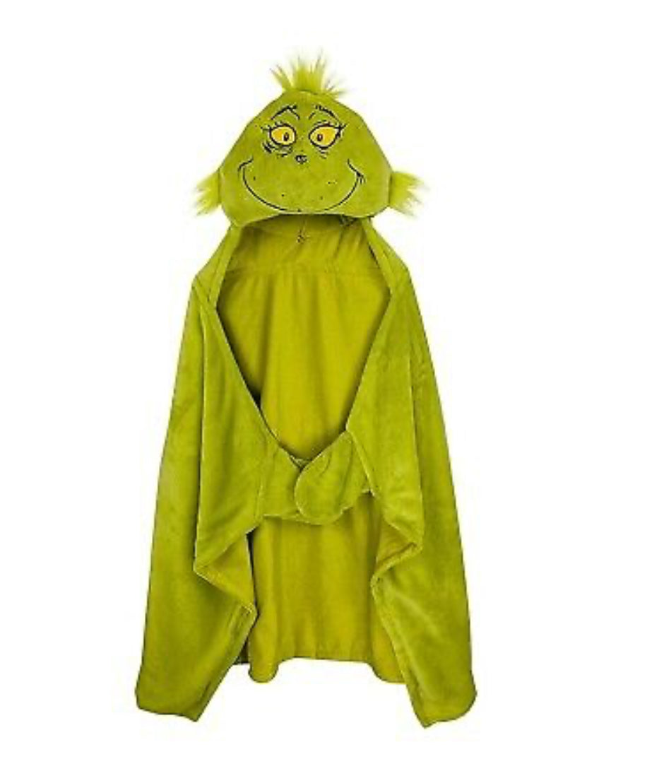 La manta con capucha de Grinch