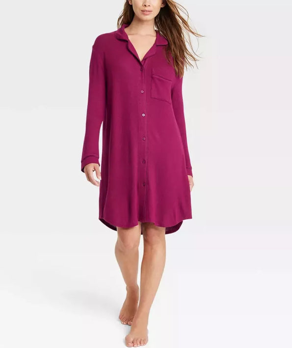 Camisón con cuello de muesca perfectamente acogedor de Stars Above - Talla L